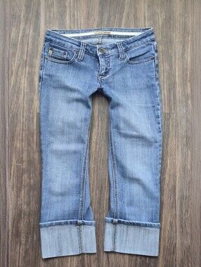 REFUGE Vintage Y2K Low Rise Denim Capri Cropped Jeans 3